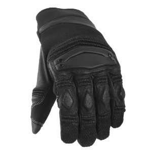 Power Trip High Test Mens Leather Motorcycle Gloves Black Small S 436 