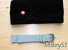   AUTHENTIC MICHELE 18MM BABY BLUE GALUCHAT DECO, CSX, MILOU WATCH BAND