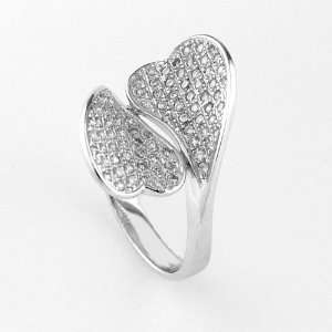  Sterling Silver High Quality Micro Pave Shimmering Cubic Zirconia 