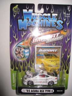  Cars on Rare Collector Muscle Machines Import Tuner Hot Car 1 64 Wheels