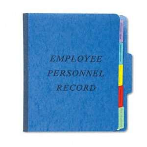  Vertical Personnel Folders, 1/3 Cut Top Tab, Letter, Blue 