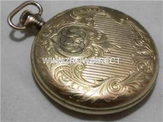 STANDARD U.S.A. NY POCKET WATCH 7 JEWEL MOVEMENT ROLLED GOLD ENGRAVED 