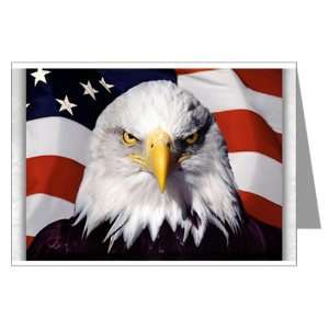  Greeting Card Eagle on American Flag: Everything Else