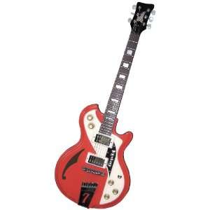  Italia Mondial Classic Electric Guitar   Red   includes 