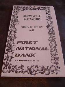 Brownsville TX, Matamoros Mexico Points of Interest MAP  