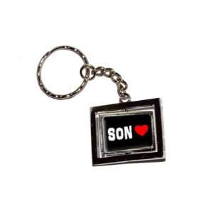  Son Love   Red Heart   New Keychain Ring: Automotive