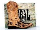 Corral Cowboy Boots Mens Antique Saddle with Chocolate Gator Inlay