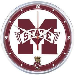  NCAA Mississippi State Bulldogs Team Logo Wall Clock: Home 