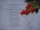   OF YOU TODAY PERSONALIZED MEMORIAL POEM IN LOVING MEMORY OF LOVED ONE