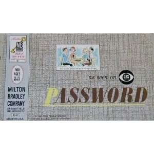  1962 Vintage Password Game By Milton Bradley: Toys & Games