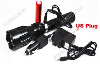 CREE Q5 900LM LED Torch 5 Modes Rechargeable Flashlight  