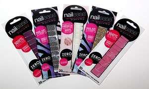 NAILEASE INSTANT MANICURE NAIL ART POLISH STRIPS VARIOUS STYLES 