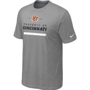 Cincinnati Bengals Heathered Grey Nike Property Of T Shirt  