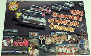 VINTAGE 1983 SUPERSTARS OF NASCAR CALENDAR TIM RICHMOND  