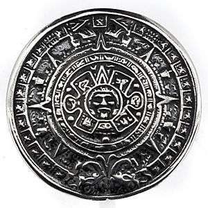 925 Sterling Silver Inca Calendar Handmade Ring Sz 7.25  