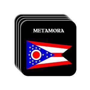  US State Flag   METAMORA, Ohio (OH) Set of 4 Mini Mousepad 