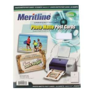  Meritline (Merax) Photo Matte Post Cards 4 x 6, 50 Cards 