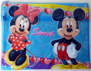 Mickey Minnie Disney Travel Soft Case Zipper Bag 14X11  