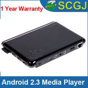 Android 2.3 WiFi Internet HD 1080P HDMI Media Player Google TV Box ARM 