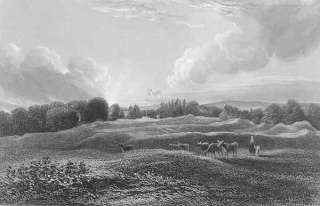 SCOTLANDARDOCH.Perth.Roman Camp.Antique Print.1850  