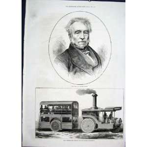   Portrait Grote Road Steamer Omnibus India Indian 1871