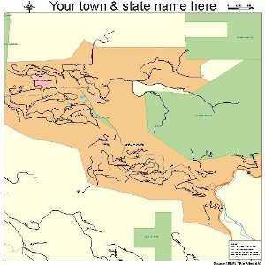  Street & Road Map of Indian Hills, Colorado CO   Printed 