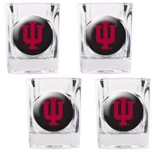  Indiana Hoosiers 4pc Square Shot Glass Set Sports 