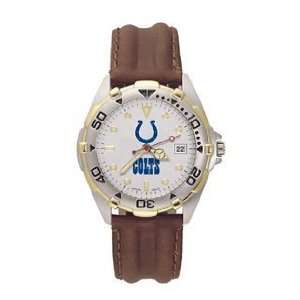 Indianapolis Colts All Star Leather Mens Watch:  Sports 