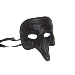   Wall Decor Venetian Long W/nose Masks in Black Finish