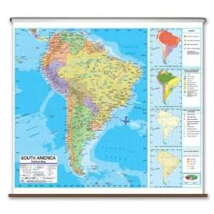 Universal Map 2796528 South America Advanced Political Wall Map 