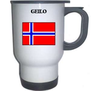  Norway   GEILO White Stainless Steel Mug Everything 