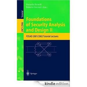   of Security Analysis and Design II FOSAD 2001/2002 Tutorial Lectures