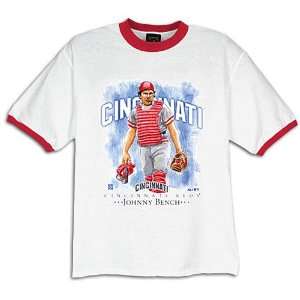  Reds Majestic Mens Cooperstown Player Picture Tee: Sports 