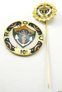 ROYAL ORDER OF JESTERS   Shriners Masonic COIN STICKPIN  