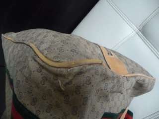 GUCCI Vintage Carry on Signature Luggage Duffle Gym Bag  