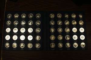 50 Silver Coin Medal Proof Set, States of the Union  