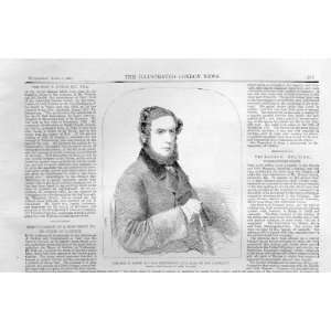    Portrait Antique Print 1859 F Lygon Mp Tewkesbury: Home & Kitchen