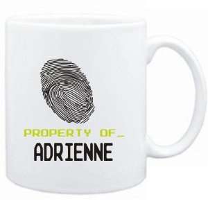  Mug White  Property of _ Adrienne   Fingerprint  Female 
