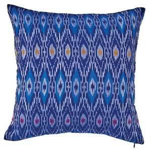  Blue Ikat Pillow Cover