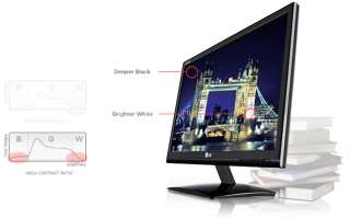 LG E2441T BN 24 Full HD 17.5mm LED Backlit LCD Monitor  