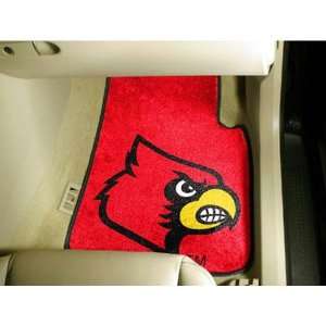 Louisville Cardinals NCAA Car Floor Mats (2 Front):  Sports 