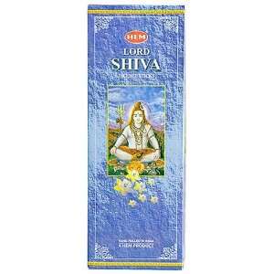 Lord Shiva   20 Stick Hex Tube   HEM Incense Hand Rolled In India
