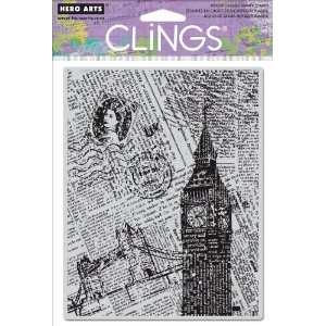    Hero Arts Cling Stamp, London Background Arts, Crafts & Sewing