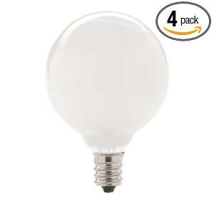  Globe Electric 00450 40 Watt G16.5 Vanity Bulbs, Clear, 4 