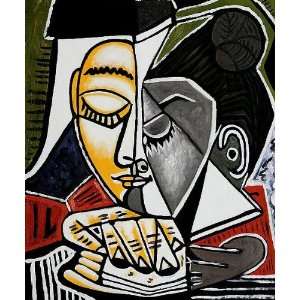  Oil Painting: Tete dune Femme Lisant: Pablo Picasso Hand 