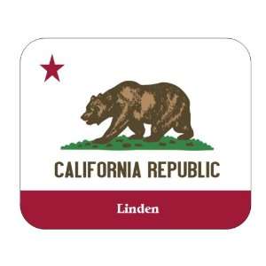  US State Flag   Linden, California (CA) Mouse Pad 