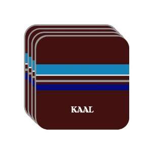 Personal Name Gift   KAAL Set of 4 Mini Mousepad Coasters (blue 