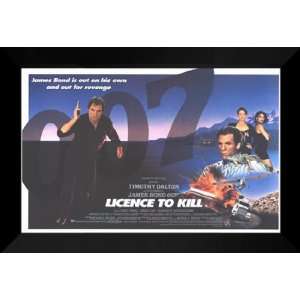  Licence to Kill 27x40 FRAMED Movie Poster   Style G