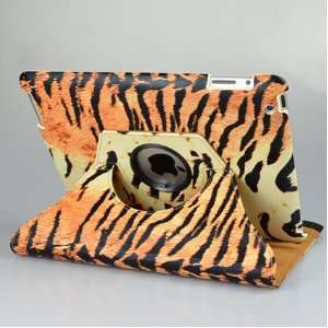  Ctech Tiger Skin 360 Degree Rotating Stand Smart Cover PU 