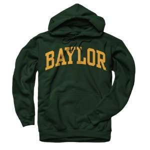  Baylor Bears Dark Green Arch Hooded Sweatshirt: Sports 